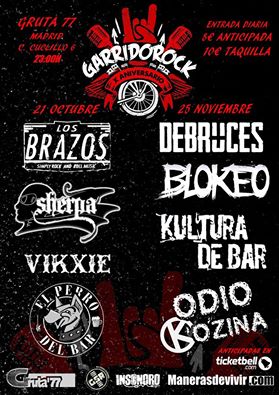 Los Brazos en el X Garrido Rock - Gruta77 Madrid