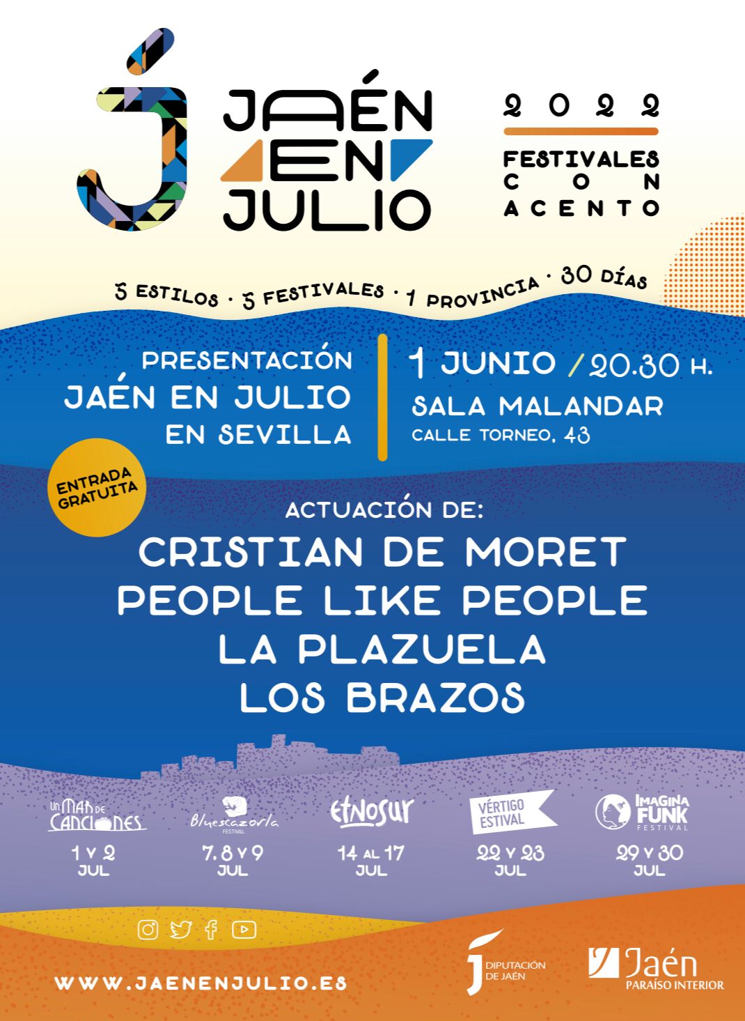Fiesta Jaén en Julio Sala Malandar Sevilla