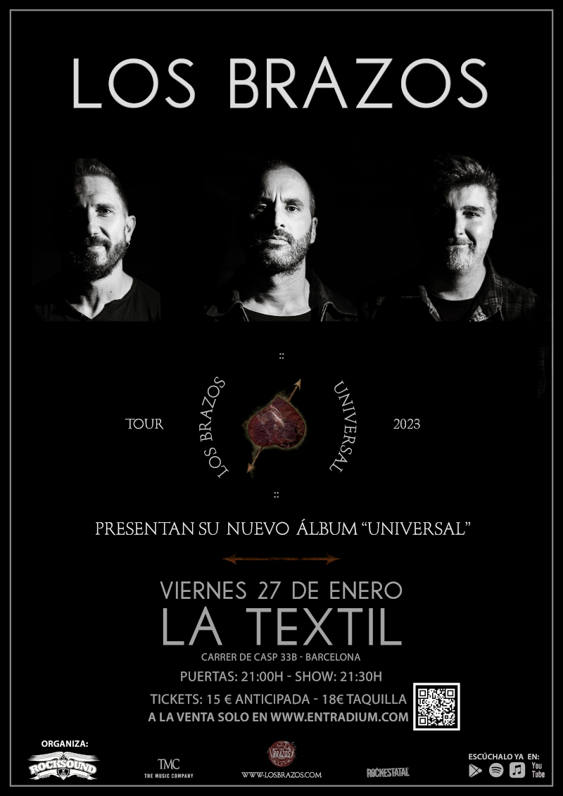 Concierto Los Brazos en Barcelona-Universal-Sala La Textil